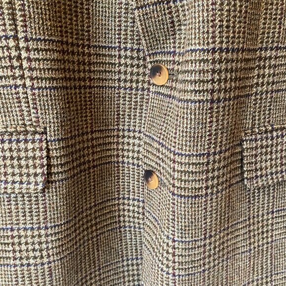 Ralph Lauren brown wool tweed sport jacket blazer 3 buttons office men 44T - Picture 3 of 9